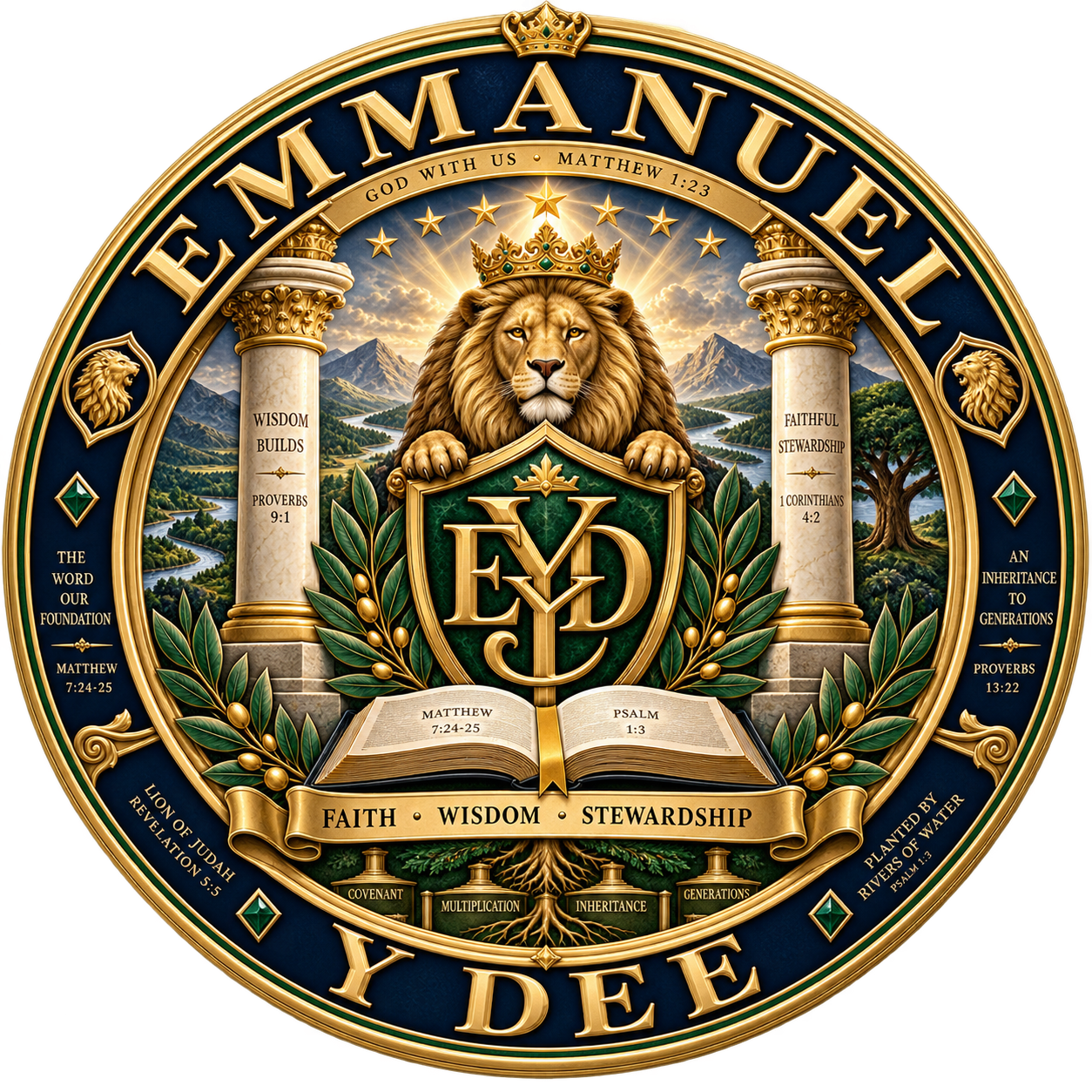Emmanuel Y Dee heraldic seal